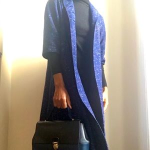 Vintage 50’s Navy Blue Wool Swing Coat